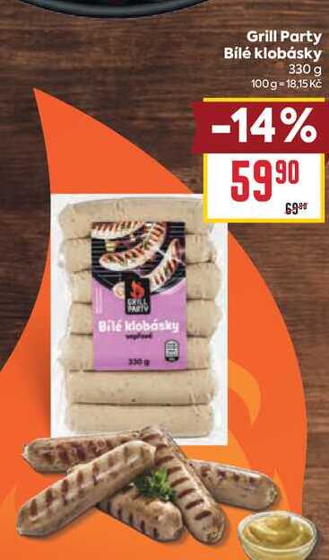 Grill Party Bílé klobásky 330 g  
