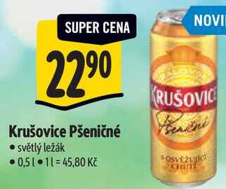 Krušovice Pšeničné, 0,5 l