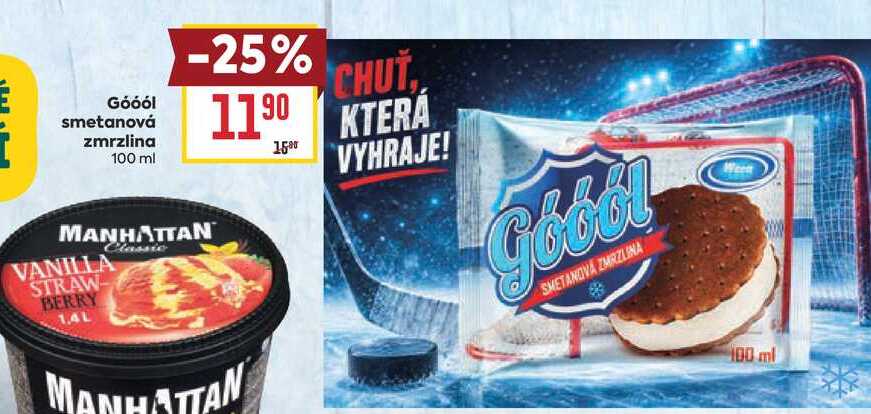 Góóól smetanová zmrzlina 100 ml
