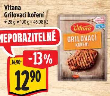 Vitana Grilovací koření, 28 g