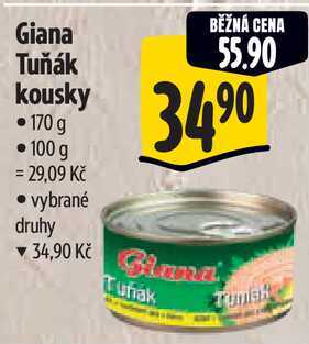 Giana Tuňák kousky, 170 g