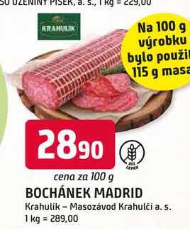 BOCHÁNEK MADRID 100g