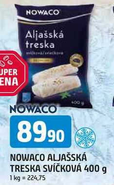NOWACO ALJAŠSKÁ TRESKA SVÍČKOVÁ 400 g