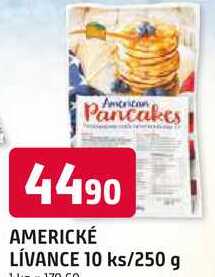 AMERICKÉ LÍVANCE 10 ks/250 g