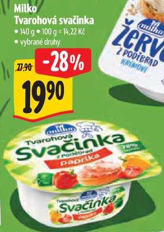 Milko Tvarohová svačinka, 140 g