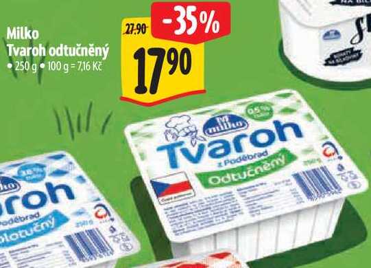 Milko Tvaroh odtučněný, 250 g