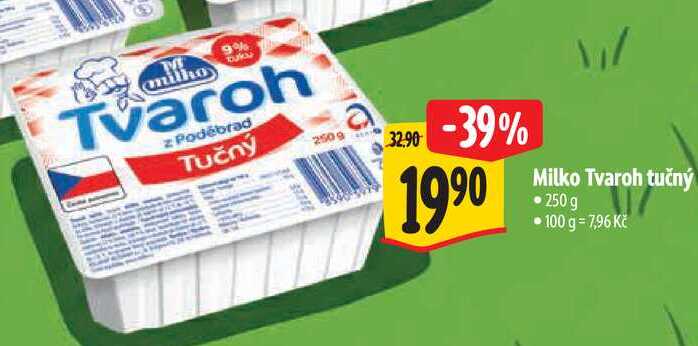 Milko Tvaroh tučný, 250 g