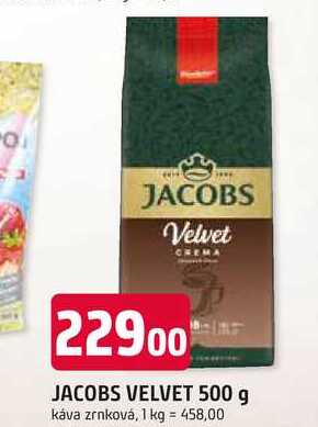 JACOBS VELVET 500 g káva zrnková
