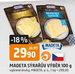 MADETA SÝRAŘŮV VÝBĚR 100 g 