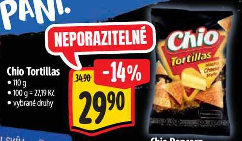 Chio Tortillas, 110 g 