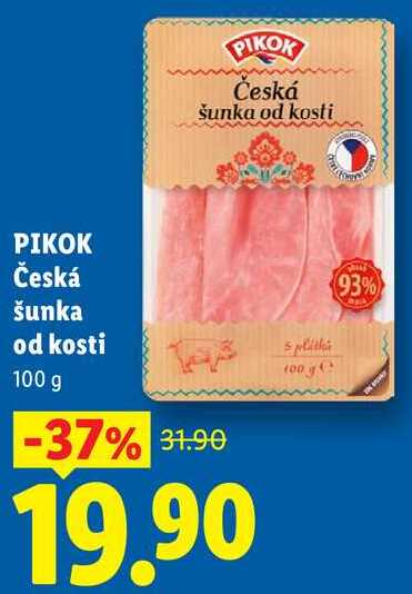 PIKOK Česká šunka od kosti, 100 g