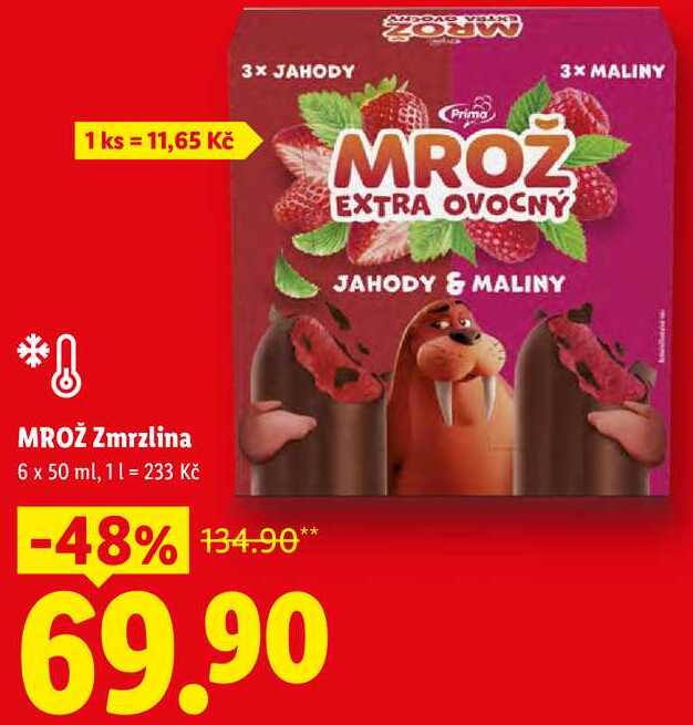MROŽ Zmrzlina, 6x 50 ml