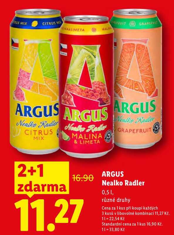 ARGUS Nealko Radler, 0,5 l