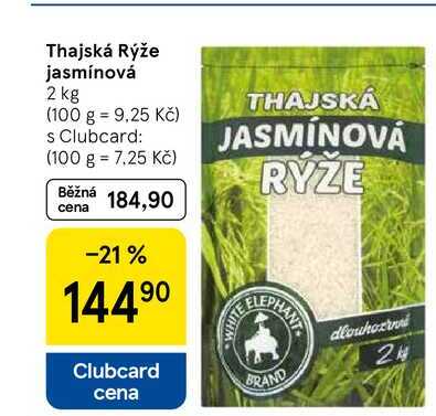 Thajská Rýže jasmínová, 2 kg