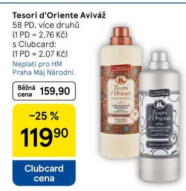 Tesori d'Oriente Aviváž, 58 PD