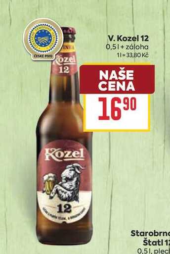V. Kozel 12 0,5l