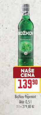 Božkov Permint likér 0,5l 