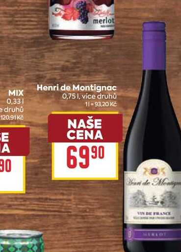 Henri de Montignac 0,75l
