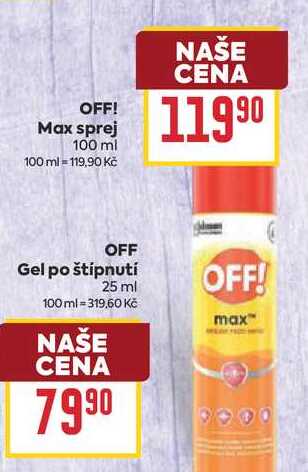 OFF Gel po štipnutí 25 ml