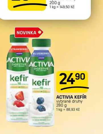 ACTIVIA KEFIR vybrané druhy 280 g