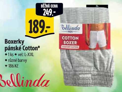 Boxerky pánské Cotton, 1 ks