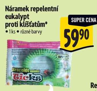 Náramek repelentní eukalypt proti klíšťatům