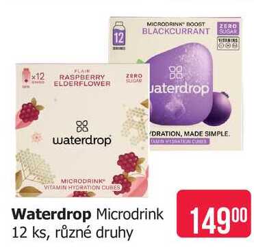 Waterdrop Microdrink 12 ks, různé druhy