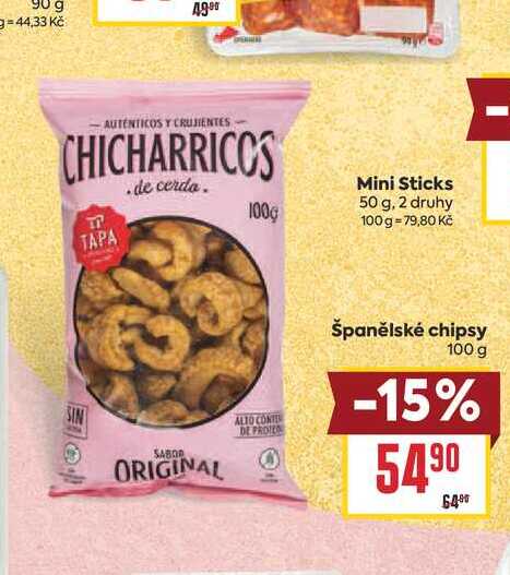 Španělské chipsy 100 g