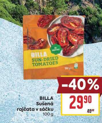BILLA Sušená rajčata v sáčku 100 g