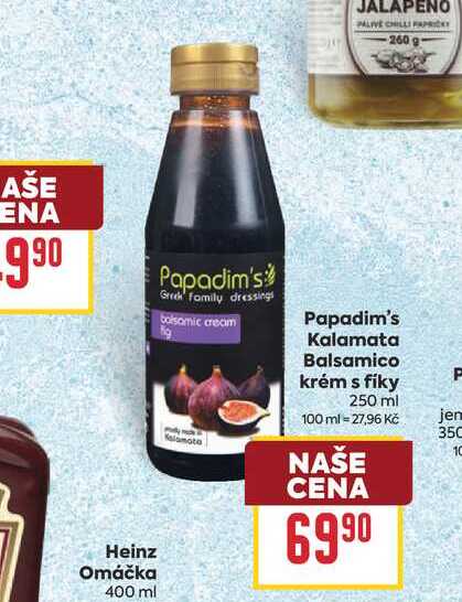Papadim's Kalamata Balsamico krém s fíky 250 ml