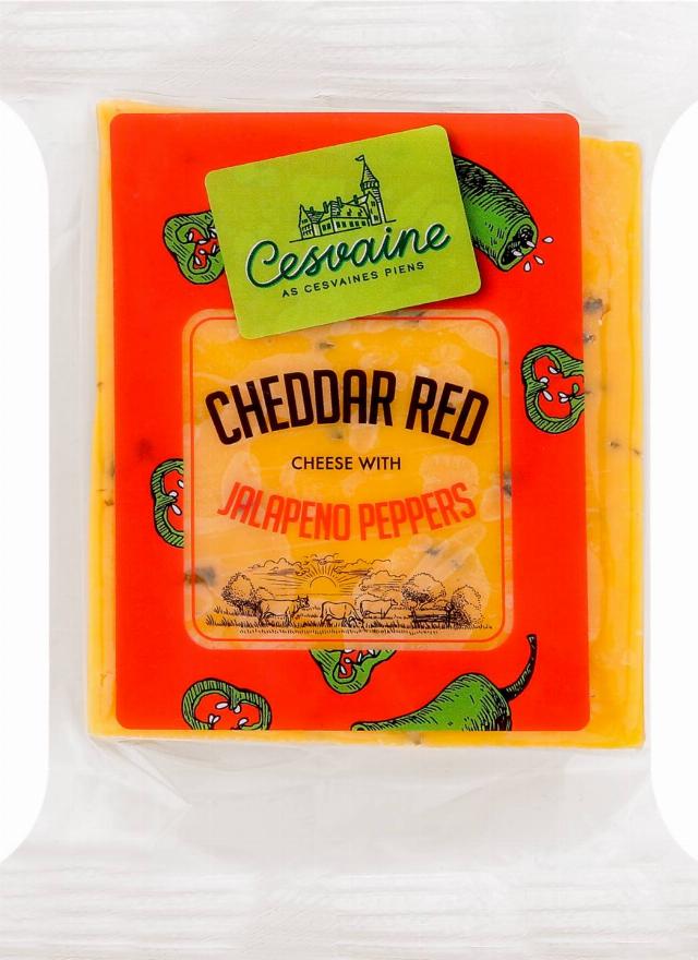 Cheddar Red Jalapenjo bloček