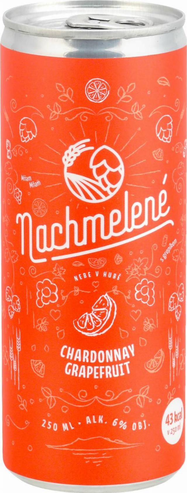 Nachmelené Chardonnay Alkoholický nápoj s příchutí grapefruitu