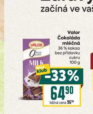 Volar Čokoláda mléčná 100g