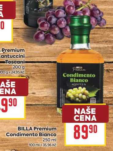  BILLA Premium Condimento Bianco 250 ml 