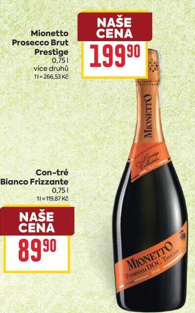 Mionetto Prosecco Brut Prestige 0,75l
