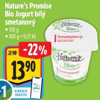 Nature's Promise Bio Jogurt bílý smetanový, 150 g