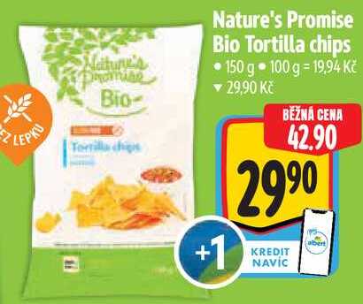 Nature's Promise Bio Tortilla chips, 150 g