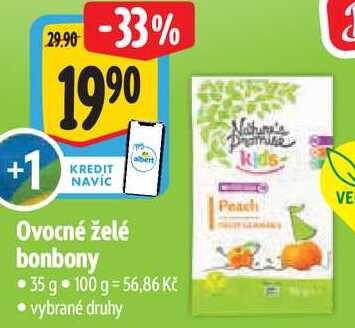 Ovocné želé bonbony, 35 g