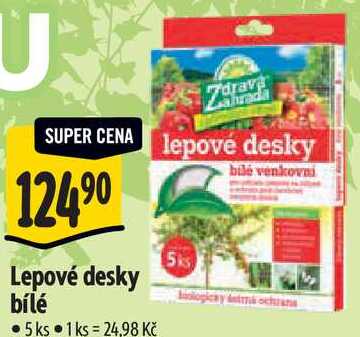 Lepové desky bílé ,5 ks