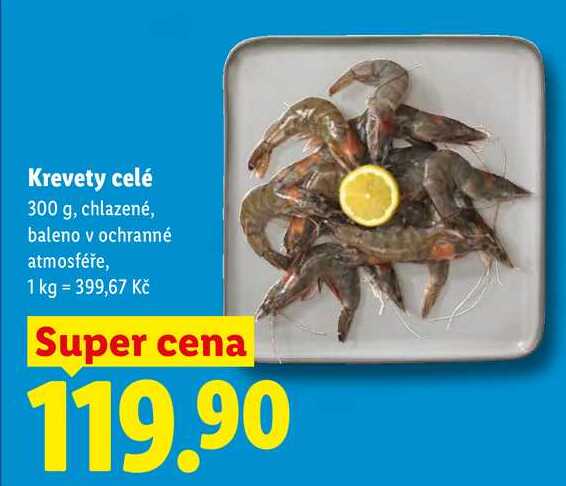 Krevety celé, 300 g  
