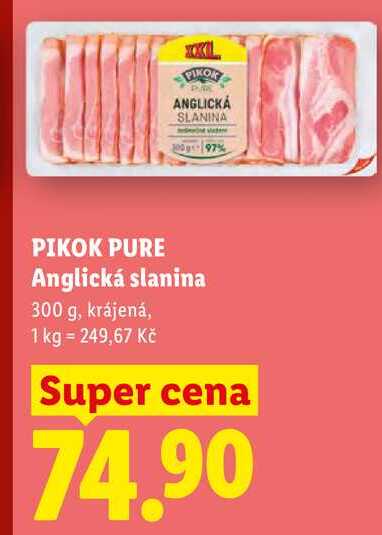 PIKOK PURE Anglická slanina, 300 g
