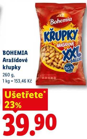 BOHEMIA Arašídové křupky, 260 g