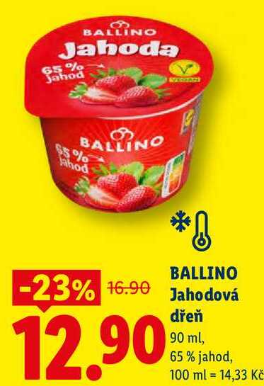 BALLINO Jahodová dřeň, 90 ml