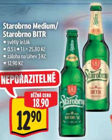 Starobrno BITR, 0,5 l