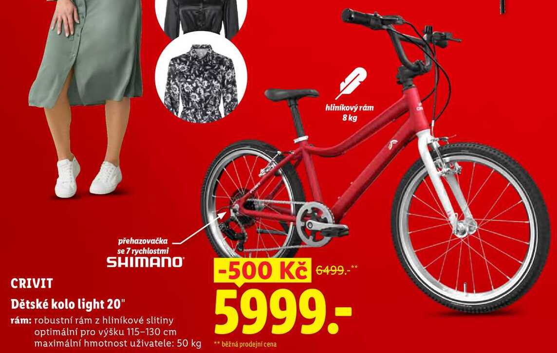 CRIVIT Dětské kolo light 20"
