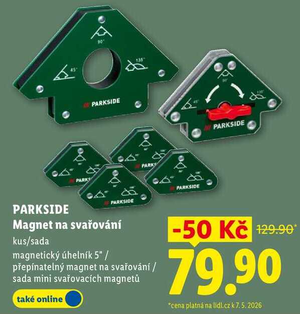 PARKSIDE Magnet na svařování, kus/sada