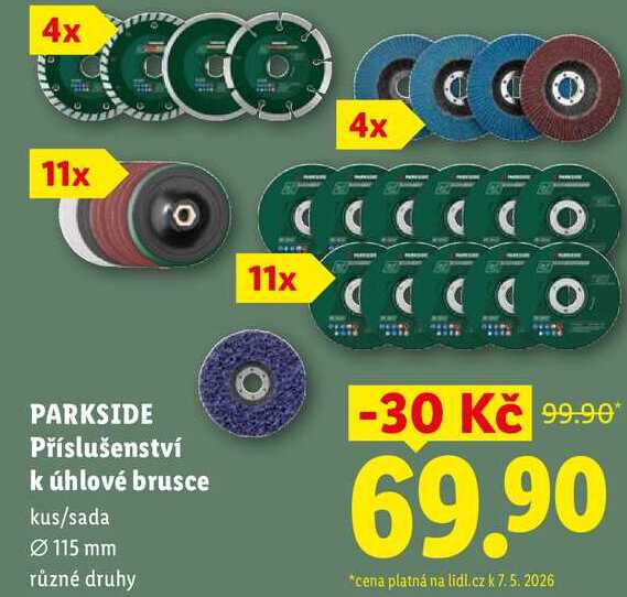 PARKSIDE Příslušenství k úhlové brusce
