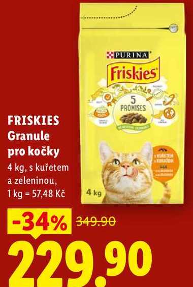 FRISKIES Granule pro kočky, 4 kg