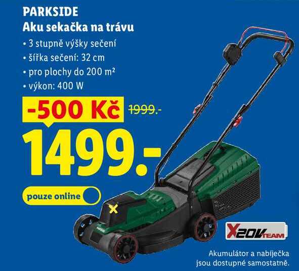 PARKSIDE Aku sekačka na trávu