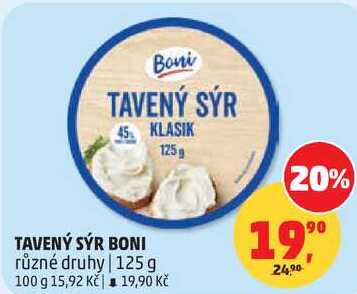 TAVENÝ SÝR BONI, 125g